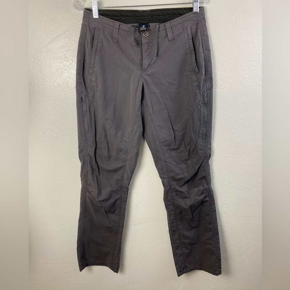 KUHL Outdoor Hiking Dark Gray Nylon Blend Pants Women’s 6 Short